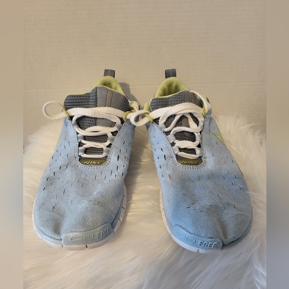 Nike Free Blue Yellow Accent, Size 9 - Picture 3 of 7